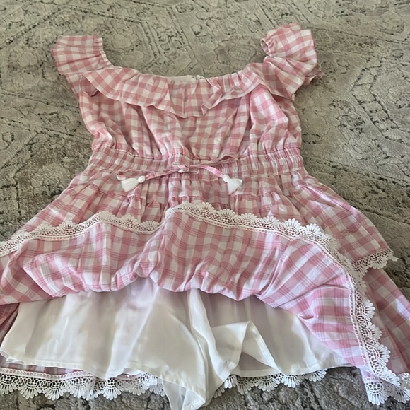 NWT Day + Moon Pink Gingham Dress - Picture 2 of 2